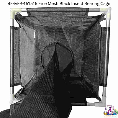 4F-M-B-151515 Fine Mesh Black Insect Rearing Cage