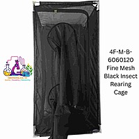 4F-M-B-6060120 Fine Mesh Black Insect Rearing Cage
