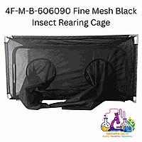 4F-M-B-606090 Fine Mesh Black Insect Rearing Cage