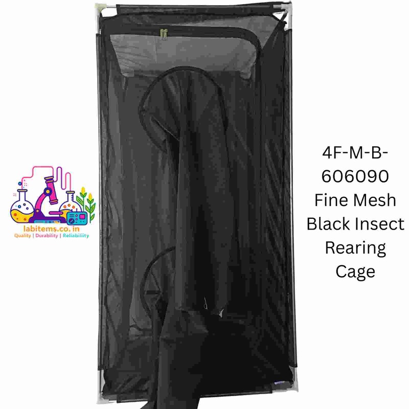4F-M-B-606090 Fine Mesh Black Insect Rearing Cage