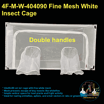 4F-M-W-404090 Fine Mesh White Insect Cage