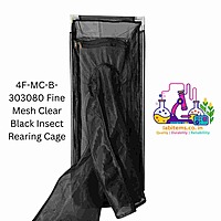 4F-MC-B-303080 Fine Mesh Clear Black Insect Rearing Cage