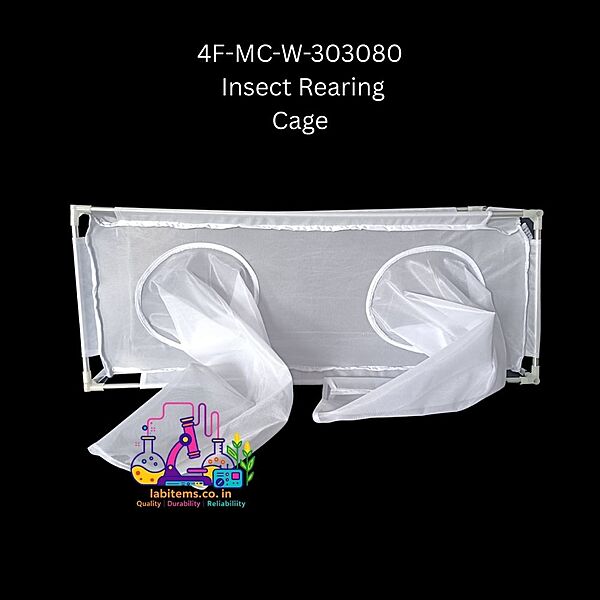 4F-MC-W-303080 Fine Mesh Clear White Insect Cage
