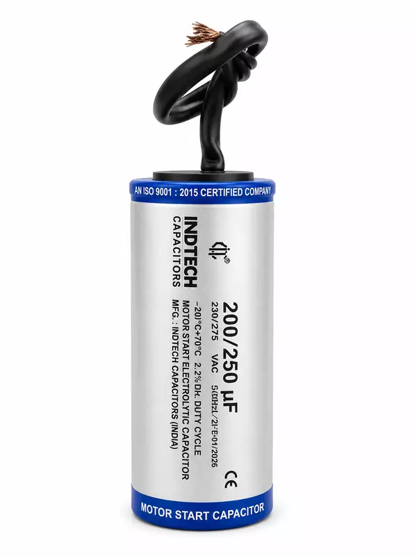 IND. CAPACITOR 120 MFD 275V (200-250) (45X125) AL