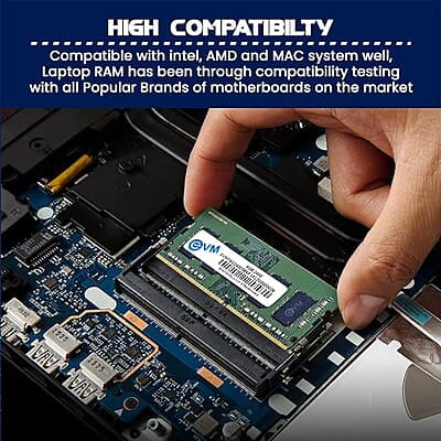 EVM 4GB DDR4 2400MHz So-DIMM Laptop Memory Ram (EVMT4G2400S84P)