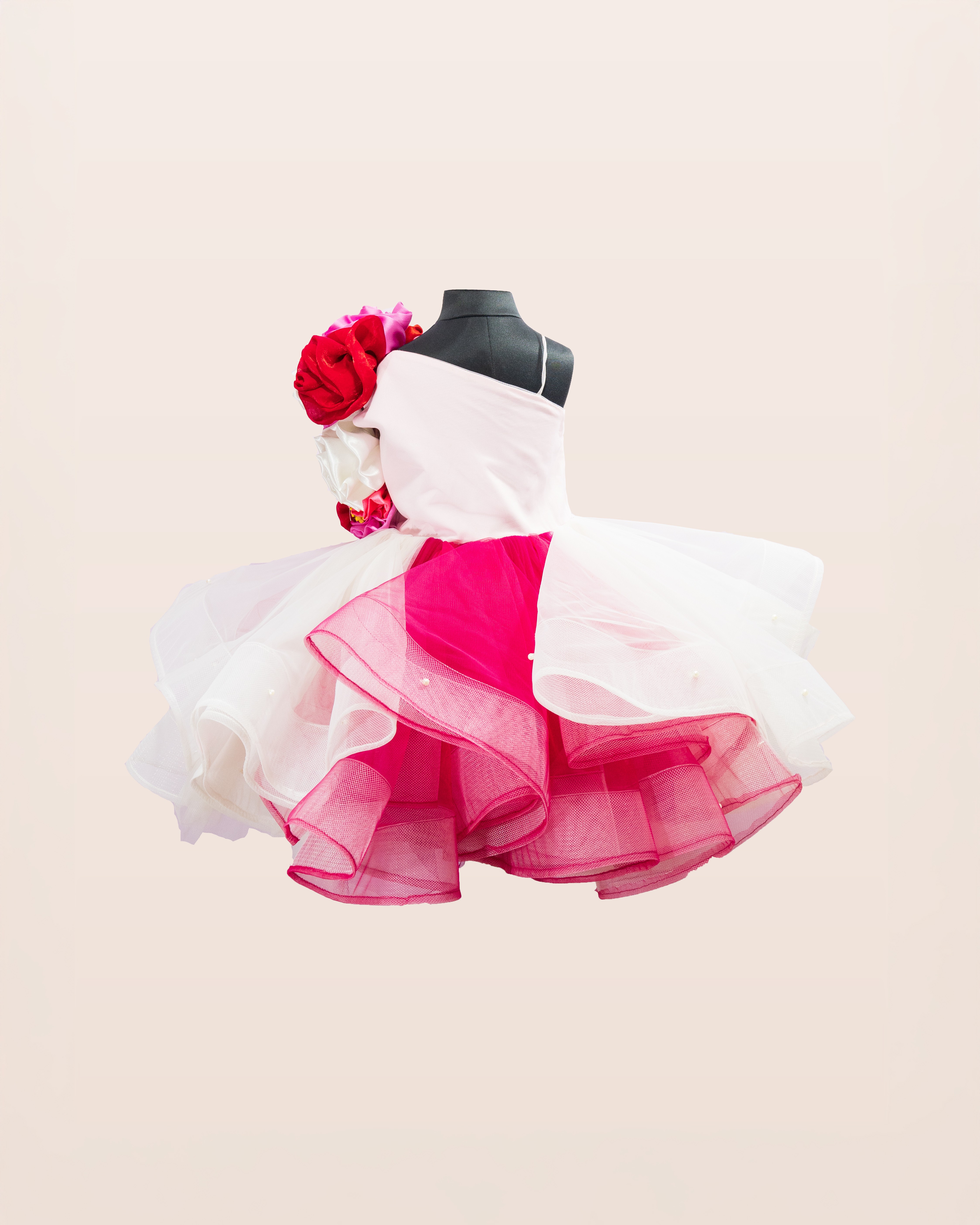 Rose Cascade Party Gown