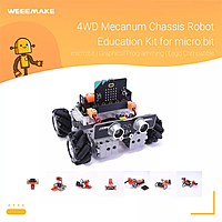 4WD Mecanum Chassis Robot Education Kit for micro:bit / mPython Board 4WD Mecanum Chassis Robot Education Kit for micro:bit / mPython Board