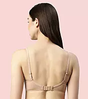 Enamor Vanish Curve Neckline With Lift Cup Women's Everyday T-Shirt Bra - Padded, Wirefree, High-Coverage - F065