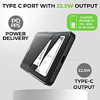 UltraProlink UM1128 - Juice-Up Swipe Magnetic Powerbank with Wallet (Black)
