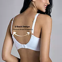 Nykd By Nykaa No Sweat Breast Separating Breathe Cotton Non Padded Non Wired Bra - NYB105