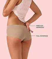 Enamor Innovations Invisi, All Day Comfort, Mid Waist Boyshorts Panty for Women - No Visible Panty Lines, Breathable, Sweat wicking, Free Cut, Full Coverage - PS40