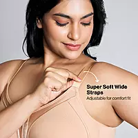 Nykd By Nykaa Everyday Cotton M-Frame Bounce Control Non-Padded Non-Wired Bra NYB101