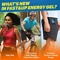FAST&UP ENERGY GEL-CAFFEINATED-ORANGE BLAST 6 GEL PACKS