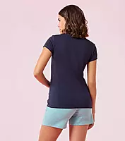 Enamor Essentials Womens E147-Short Sleeve Crew Neck Slim Fit Stretch Cotton Tee