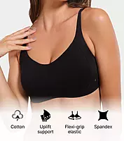 Enamor Antimicrobial Minimizer Everyday Cotton Bra for Women - Padded, Wirefree, Full Coverage - A058