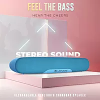 lapcare Enjoy up to 8 hours of stereo-rich sound with Lapcare MusiBar VI (LSB‑609): 16 W RMS, Bluetooth 5.3, AUX/TF/USB playback, ultra-light design