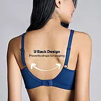 Nykd By Nykaa No Sweat Breast Separating Breathe Cotton Non Padded Non Wired Bra - NYB105