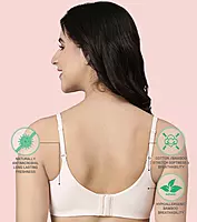 Enamor Innovations Bamboo Bliss, Everyday, Full Support, Women's T-Shirt Bra - Super Soft, Naturally Absorbent & Antimicrobial, Padded, Wirefree, High Coverage- A077