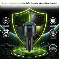 Ultraprolink UM1276 MACH 130 GaN 3 130W Car Charger with Cable