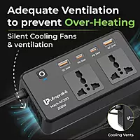 UltraProlink UM1223 - 6 in 1 Car Inverter with USB DC 12V to AC 200W