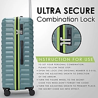 Carrspire Explorer Light Green Trolley Bag With TSA Lock and Super Silent Wheels