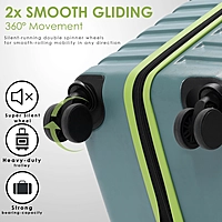 Carrspire Explorer Light Green Trolley Bag With TSA Lock and Super Silent Wheels