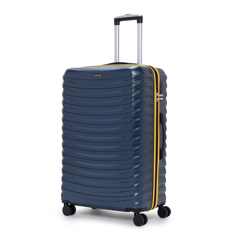 Carrspire Explorer Navy Blue Trolley Bag With TSA Lock and Super Silent Wheels