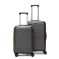 Carrspire Explorer Dark Grey Trolley Bag With TSA Lock and Super Silent Wheels- Set of 2