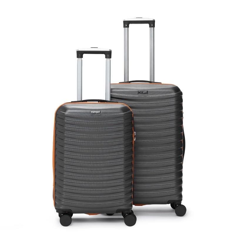 Carrspire Explorer Dark Grey Trolley Bag With TSA Lock and Super Silent Wheels- Set of 2