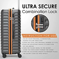Carrspire Explorer Dark Grey Trolley Bag With TSA Lock and Super Silent Wheels