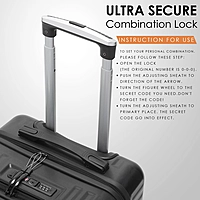 Carrspire UrbanPro Black Trolley Bag With USB Port and Tsa Lock
