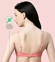 Enamor Antimicrobial Minimizer Everyday Cotton Bra for Women - Padded, Wirefree, Full Coverage - A058