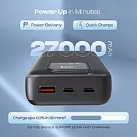 Bravo AXM-023 27000mAh 65W Laptop Power Bank – Type-C PD | USB Output | Fast Charge