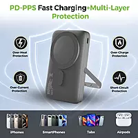 Ultraprolink UM1336 Juice-Up Mag 8 Magnetic Wireless Powerbank 10000mAh (Grey)