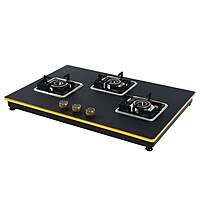Shine Gold Three Burner Gas Stove | Hob Top Auto Ignition