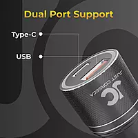Just Corseca SSPEED JST976 145W Dual-Port Car Charger – Super Fast Charging | USB Ports