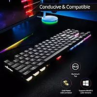 Coconut K12 Orion 2.0 TKL Mechanical Keyboard – Red Switches | Compact Design | Customizable RGB Backlighting | Durable Build | Ideal for Gaming & Productivity