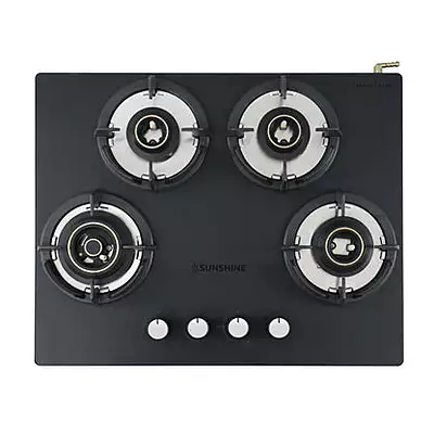 Carnival Plus 4 Burner Matt Finish Super Slim Tablet Hob Top 654 Burner Auto Ignition