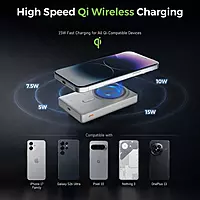 Ultraprolink UM1334SLV Juice-Up Mag 9 Magnetic Wireless Powerbank 10000mAh (Silver)