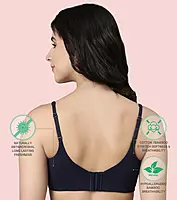 Enamor Innovations Bamboo Bliss, Everyday, Full Support, Women's T-Shirt Bra - Super Soft, Naturally Absorbent & Antimicrobial, Padded, Wirefree, High Coverage- A077