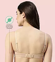 Enamor Antimicrobial Minimizer Everyday Cotton Bra for Women - Padded, Wirefree, Full Coverage - A058
