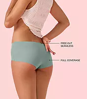 Enamor Innovations Invisi, All Day Comfort, Mid Waist Boyshorts Panty for Women - No Visible Panty Lines, Breathable, Sweat wicking, Free Cut, Full Coverage - PS40