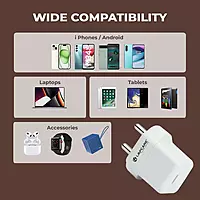 Lapcare Wall Charger Thumby LWC‑681 supports 20 W fast charging via Type‑C (DC 5 V/3 A, 9 V/2.22 A, 12 V/1.67 A), universal 100–240 V input, built‑in safety protections & 1‑year warranty.