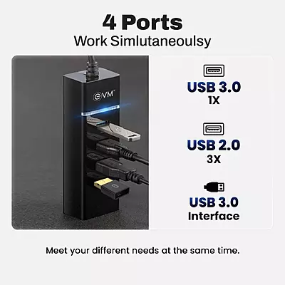 USB HUB EVM 4 IN 1 WITH 1.5M EVMDH4P USB HUB EVM 4 IN 1 WITH 1.5M EVMDH4P