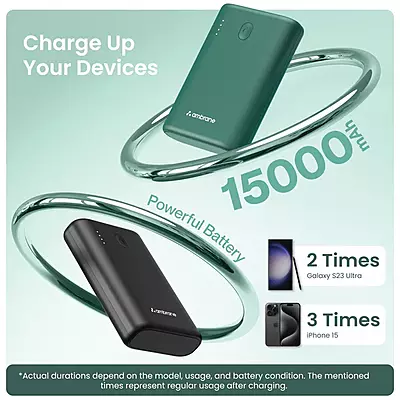POWER BANK AMBRANE POWERLIT 45 15000 MAH