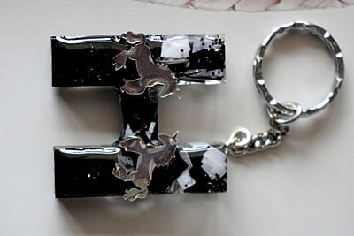 'H'LETTER CHESS FAN KEY CHAIN 'H'LETTER CHESS FAN KEY CHAIN