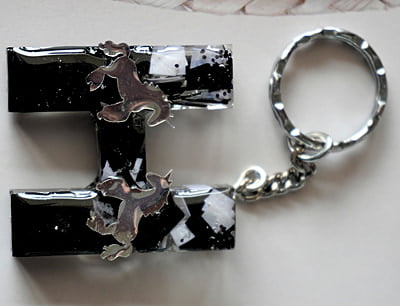 'H'LETTER CHESS FAN KEY CHAIN 'H'LETTER CHESS FAN KEY CHAIN