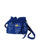 XO indigo bucket bag