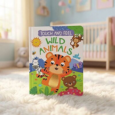 Wild Animals -Touch & Feel Sensory Board Book