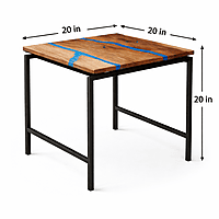 Marine Epoxy End Table